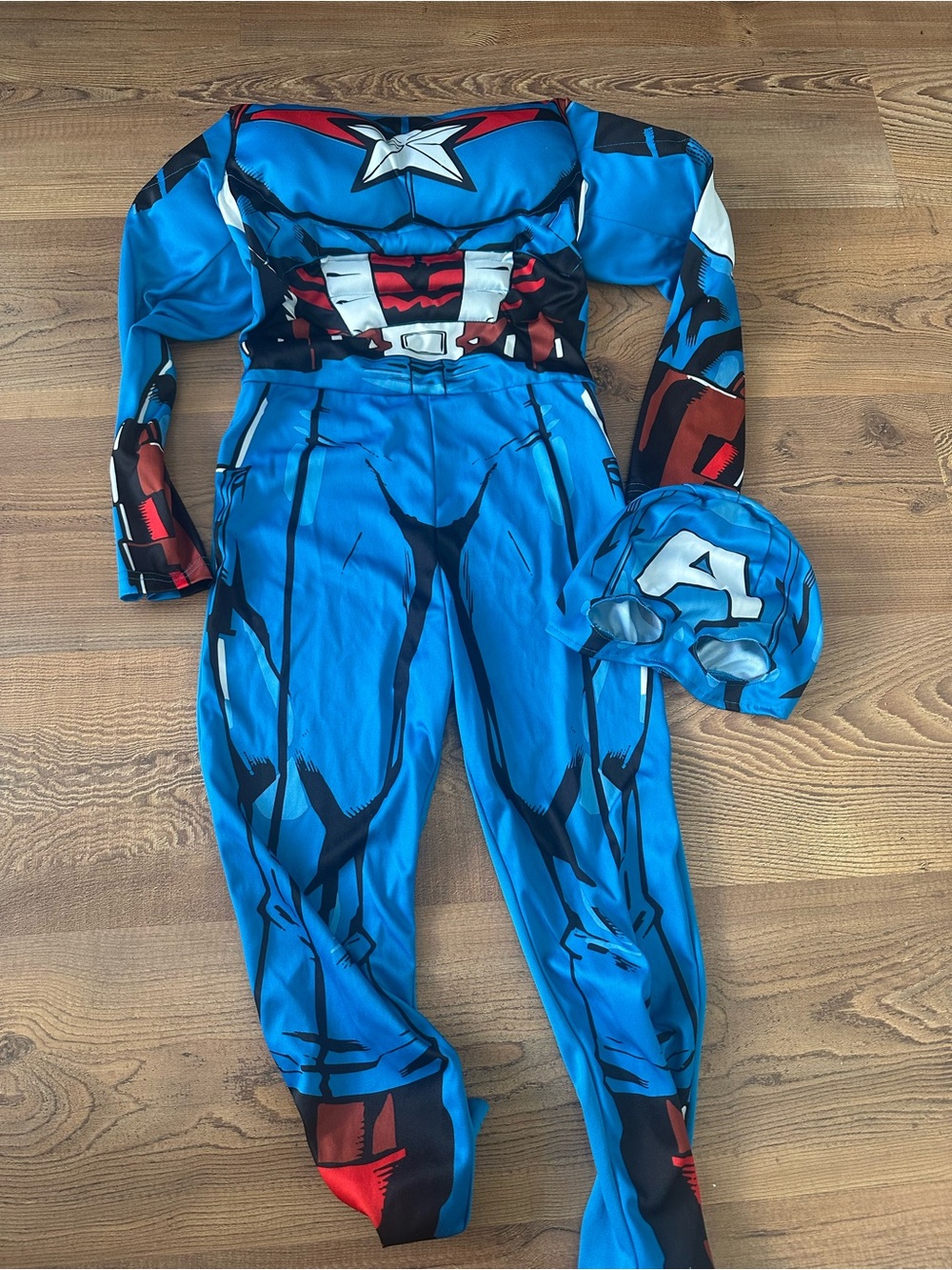 H&M Blue and Red Kids Superhero Costume with Mask